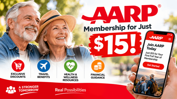 Sign Up for AARP for $15, AARP membership offer USA, AARP sign-up offer, AARP membership benefits, AARP membership cost