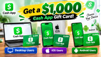 $1000 on Your CashApp to Spend!